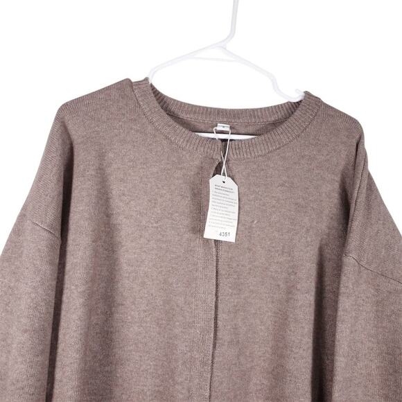 New Made with Love Women's Taupe Snap Front Cardigan Sweater Size Small - Picture 2 of 9